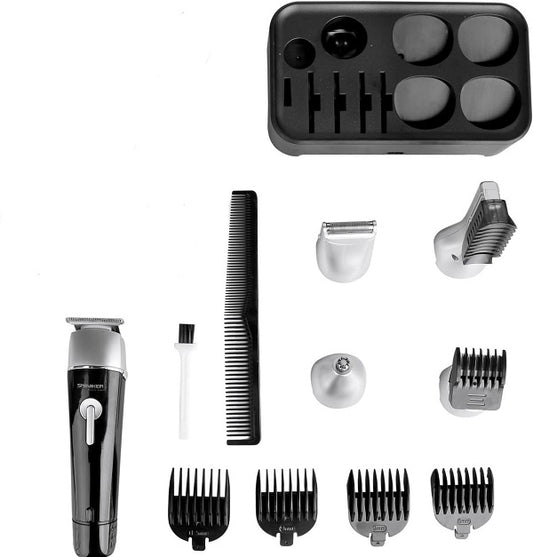 Aerbes 5W Rechargeable 5 in 1  Barber Clippers Grooming Set  Vertical Trimmer, Nose Hair  Trimmer, Precision Trimmer,  Shaver