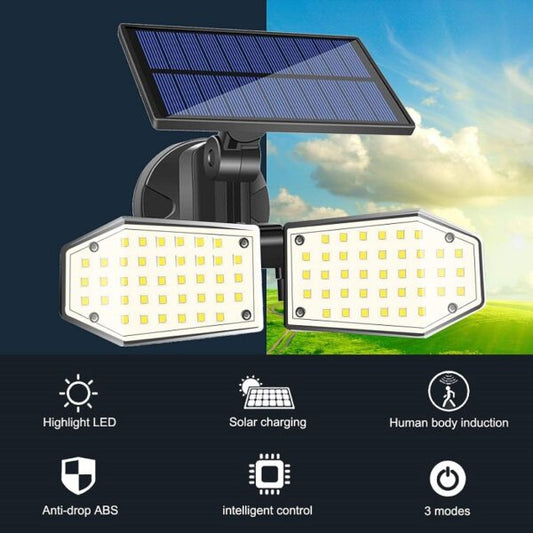 Aerbes Solar Powered Motion Sensor  Light 78LED