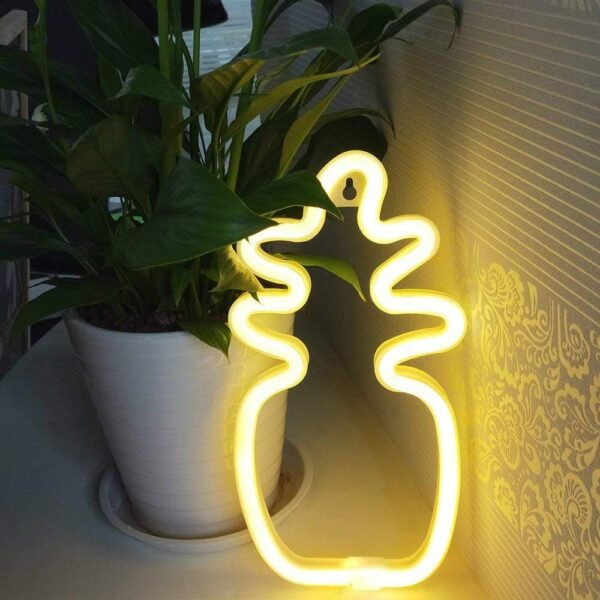 FA-A17 Pineapple Neon Sign Lamp USB Battery Operated