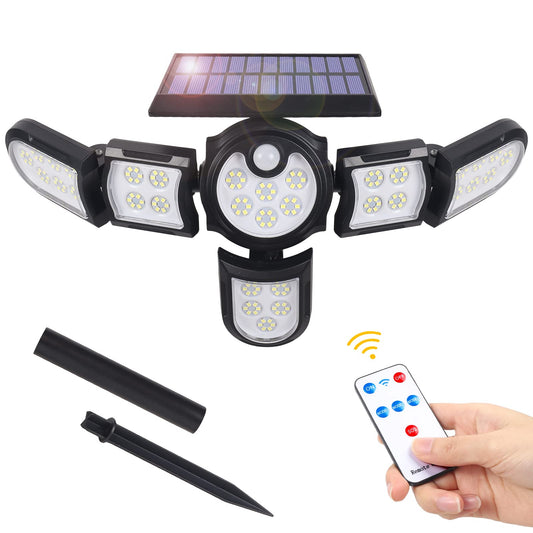 Aerbes Solar Powered 200 LED Light  With Motion Sensor