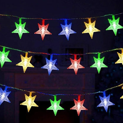 ZYF-47 Star LED Fairy String Light With Tail Plug Extension RGB 5M