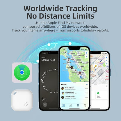 Wolulu AS-32871 Mini Item Locator Tracker GPS Works With Find My