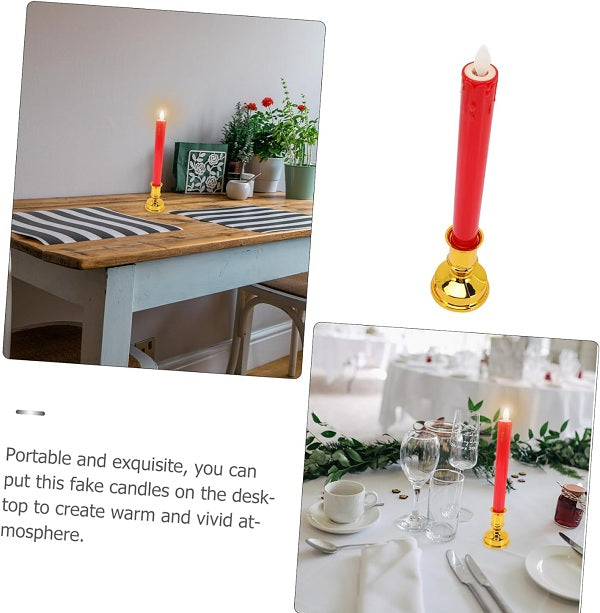 A809 LED Candle with Base Set of 2