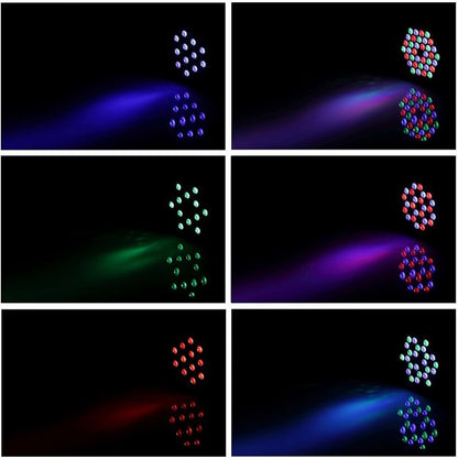 PM-001 Mini Flat Par DJ Stage Light 18 RGB LED