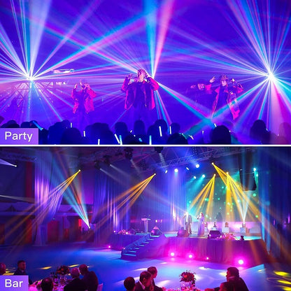 12 Moving LED Heads Laser Stage  Light