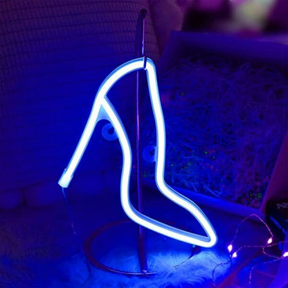 FA-A41 LED High Heel Neon Sign Lamp USB And Battery Operated