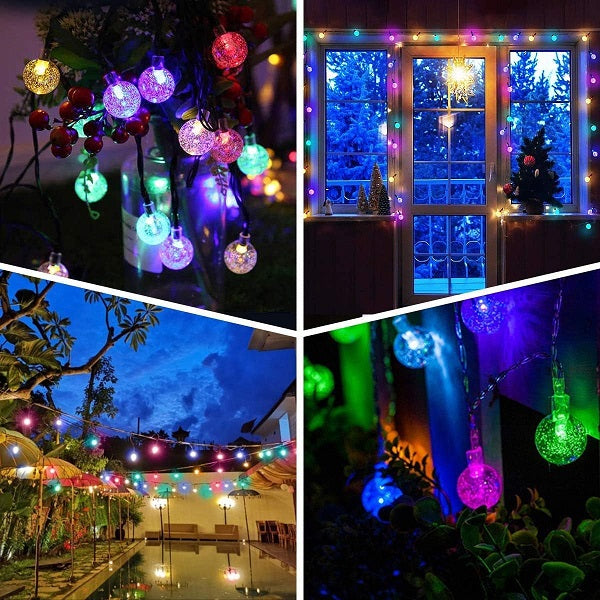 ZYF-44 Bubble Ball LED Fairy String Light With Tail Plug Extension 5m RGB