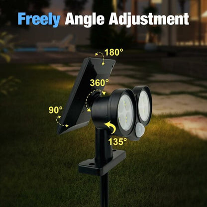 Solar Powered LED Light Wall & Spike  Lamp 200lm