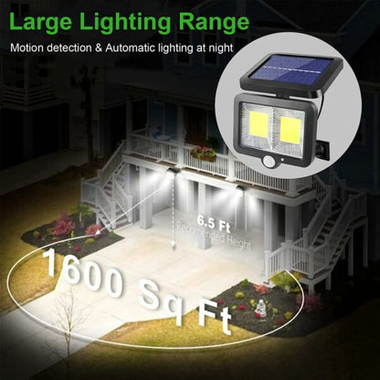 Split Solar Powered Sensor Motion  COB Light With Solar Panel