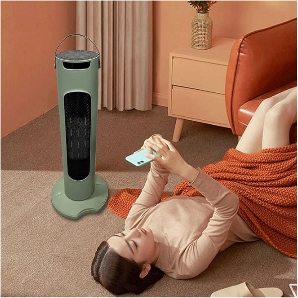 B01 Tower Vertical LED Digital Display Heater 51.5CM With Handle And; Touch Buttons + Remote Control