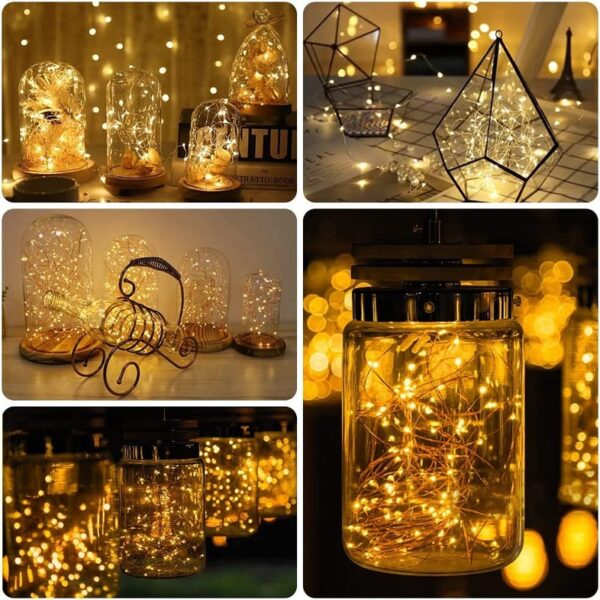 ZYF-88 Copper Wire Battery Operated Fairy Light Warm White 5M