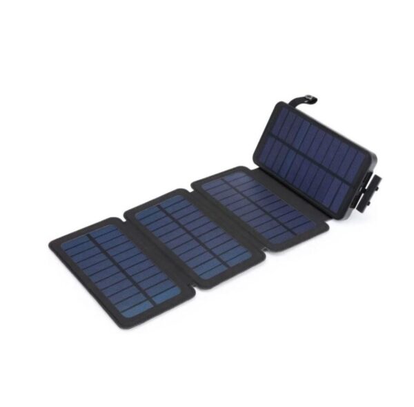 Solar Power Bank with Folding  Panels & LED Light 16800mah