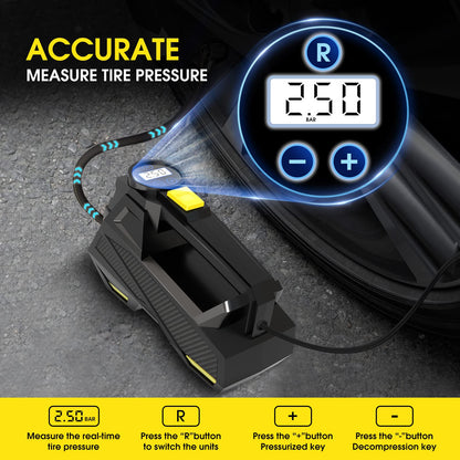 Digital Display Inflatable Car Tyre  Pump