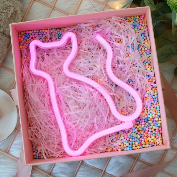 FA-A18 Cat Shaped LED Neon Sign Wall Hanging Lamp USB And Battery Operated