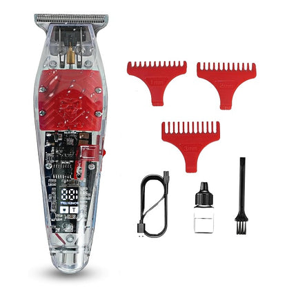 Aorlis Transparent LCD Display  USB Charging Hair Clipper