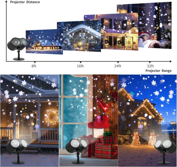 FA-DP2023 Snowflake Projector LED Atmosphere Lamp