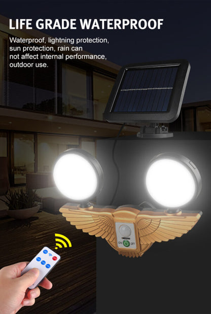 Dual Solar Powered Wall Sensor Light