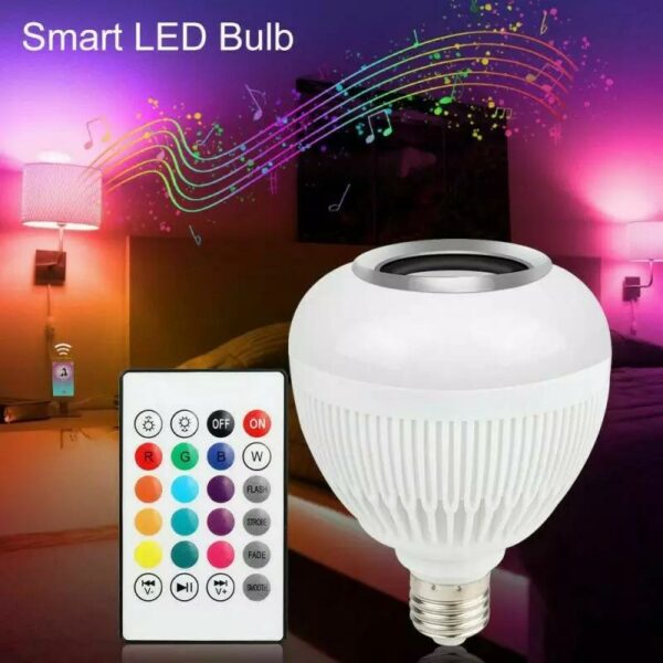 SXY-001 Wireless Bluetooth 12W LED Light Speaker Bulb RGB Adjustable Colours