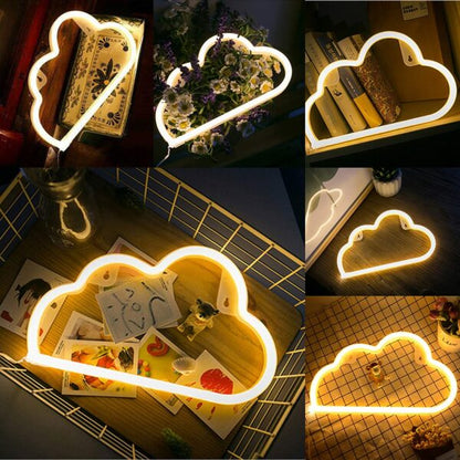 FA-A4 Floating Cloud Light Neon Sign USB And Battery Operated