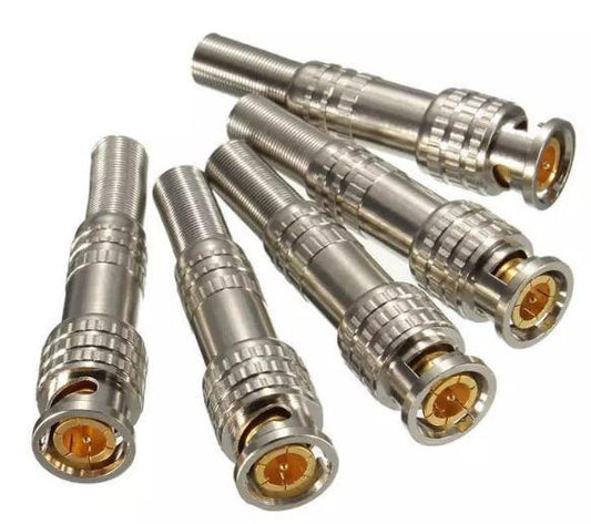 BNC Male Connector RG-59 for  Coaxical Cable  100 Pieces