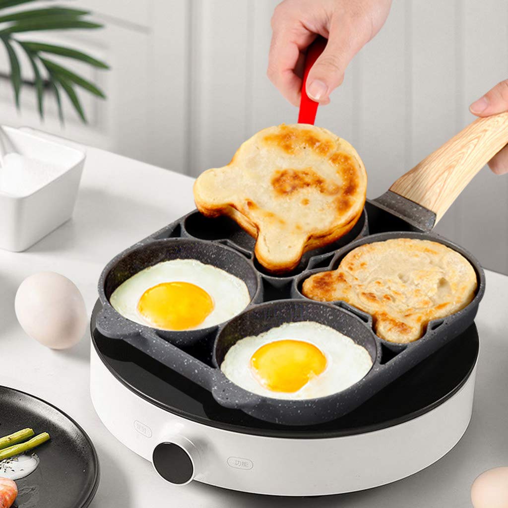 Non-Stick Four-Hole Omelette Pancake Pan Frying Pan Four-Hole Omelette Pan