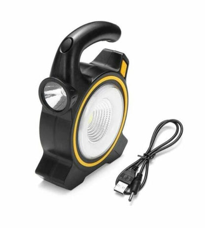 Rechargeable Solar Powered COB Work Light With DC USB Cable