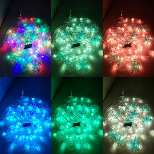 ZYF-177 3M Balls And Snowflakes Smart LED Curtain Light with Surplife App Control