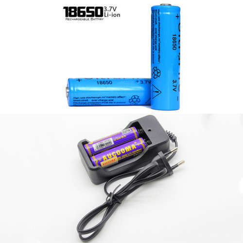 4*18650 Battery and 18650 Battery Charger Fast Charging Kit