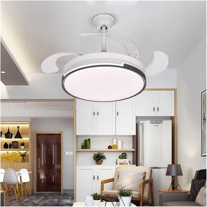 Wolulu AS-51079 48″ LED Designer Ceiling Fan Light 72w 3 Adjustable Light Settings