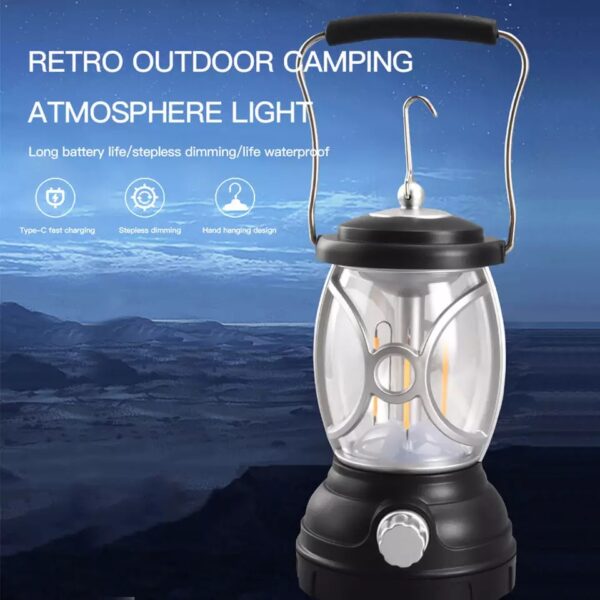 FA-T96 Mini Vintage Metal Rechargeable Lantern