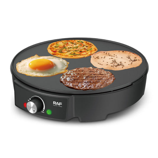 RAF 1200W Four Squares Electric Health Grill Multifunction Non-stick Crepes Pancake Maker Roti Maker