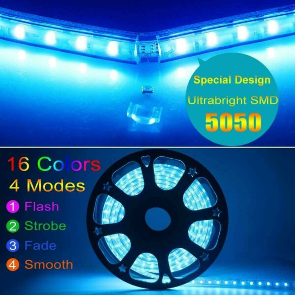 Aerbes AB-Z004 10mm LED 100M Roll Strip Light RGB-60D 5050