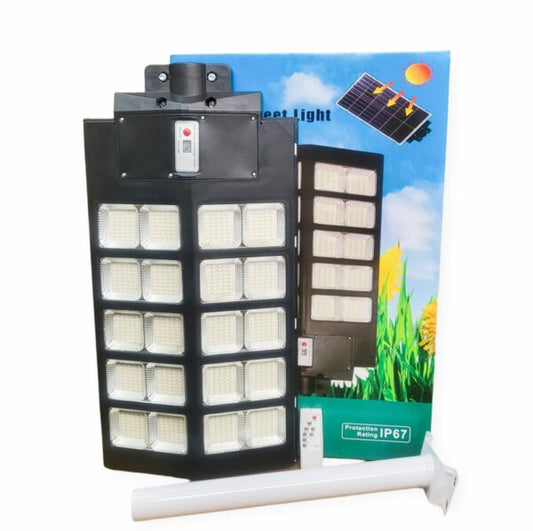 FA-5288-300W Solar Powered Street Light With Pole Arm + Remote Control