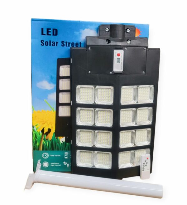 FA-5287-240W Solar Powered Street Light With Pole Arm + Remote Control