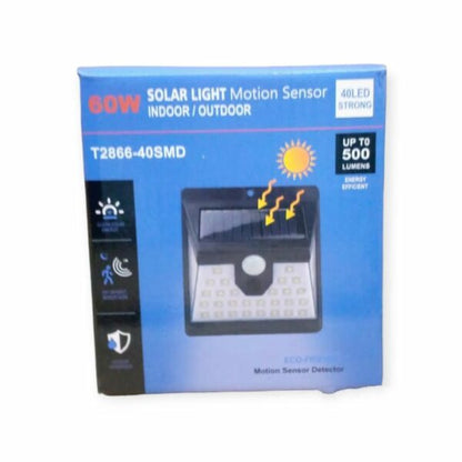 60W Solar Powered Motion Sensor  Wall Light