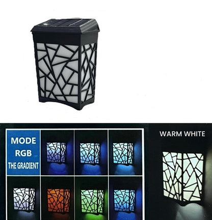 Aerbes Solar Powered RGB  Decorative Wall Lamp