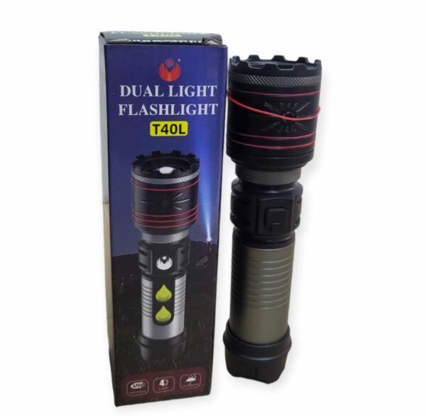 FA-T40L Durable Sturdy Rechargeable Dual Flashlight