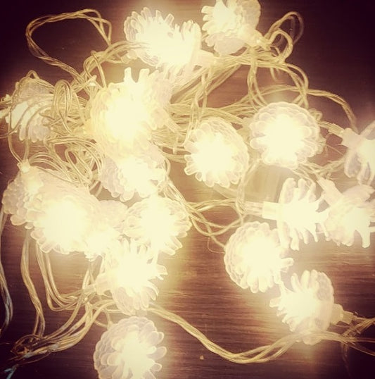 ZYF-55 Pinecone Shaped LED Fairy String Light Warm White 5m