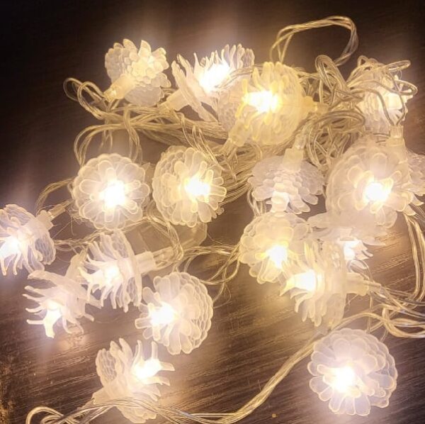 ZYF-55 Pinecone Shaped LED Fairy String Light Warm White 5m