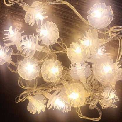 ZYF-55 Pinecone Shaped LED Fairy String Light Warm White 5m