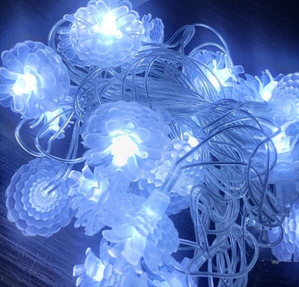 ZYF-57 Pinecone Shaped LED Fairy String Light White 5M