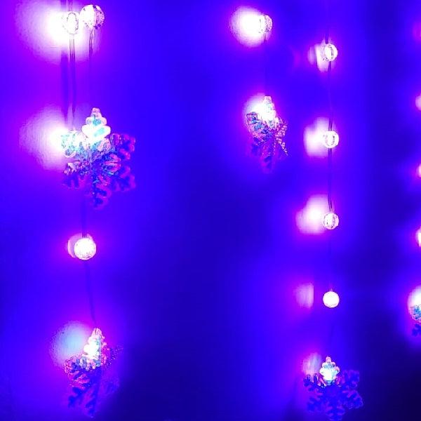 ZYF-177 3M Balls And Snowflakes Smart LED Curtain Light with Surplife App Control