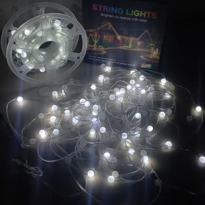 ZYF-170 50M White LED Frosted Balls 2835LED String Lights 220V