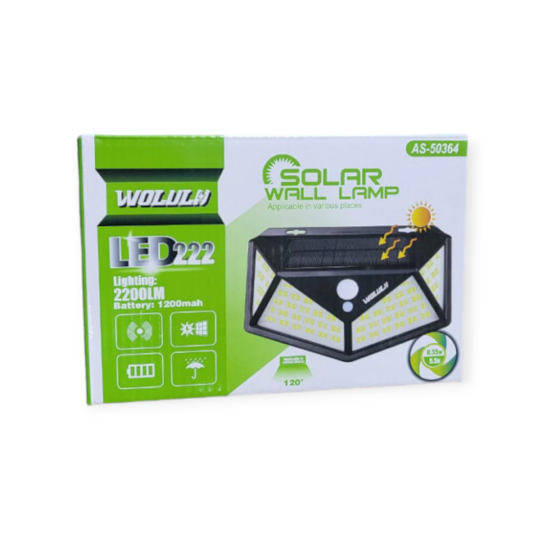 Wolulu Solar Powered Sensor Wall  Light 222LED