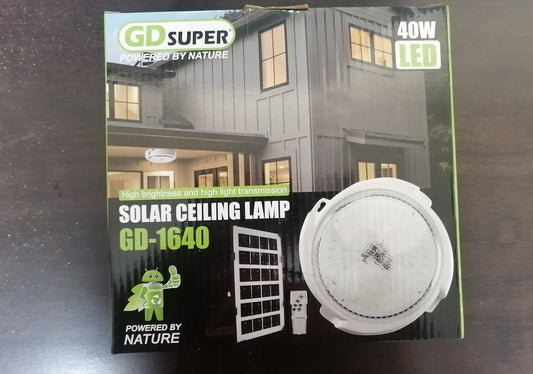 40w solar Powered Ceiling Light With Remote Control