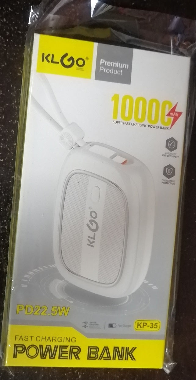 KLGO SUPER FAST CHARCHING POWER BANK KP-35