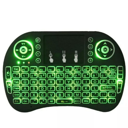 Mini Wireless Keyboard  Rechargeable LED Backlit Air  Mouse