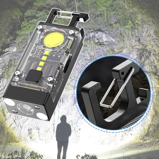 Aerbes AB-TY90 Solar Powered Keychain Light With Carabiner