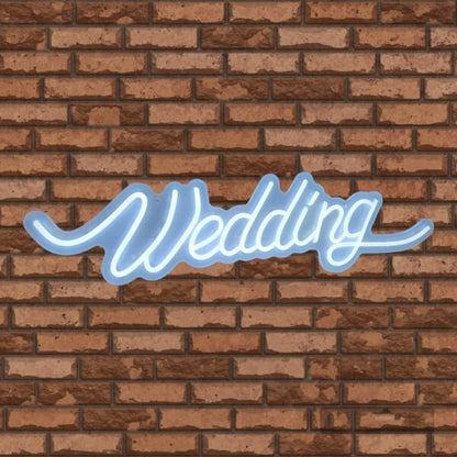 E-44 Wedding Back Panel Neon Sign With 12V 2A Power Adapter