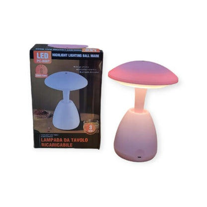 Rechargeable 3 Gear Mushroom  Desktop lamp